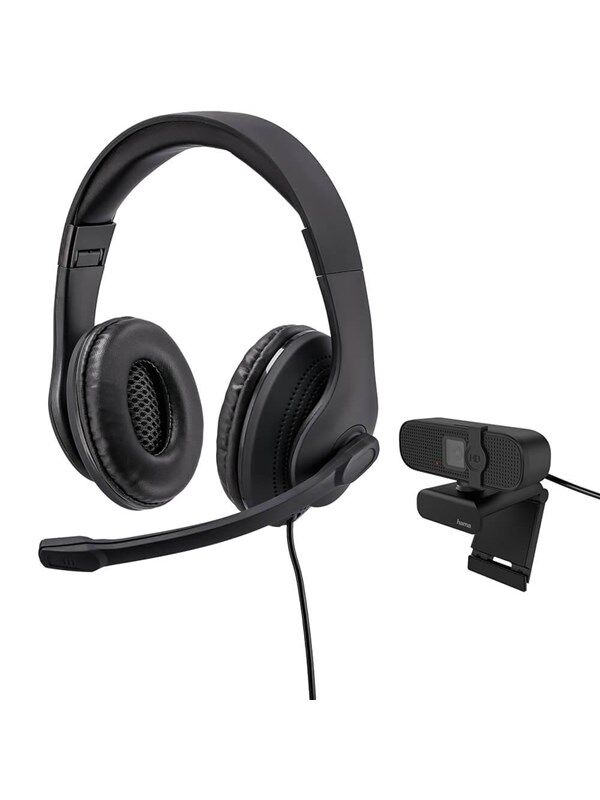 Hama "HS-USB300 & C-400" PC Office Streaming Set Svart