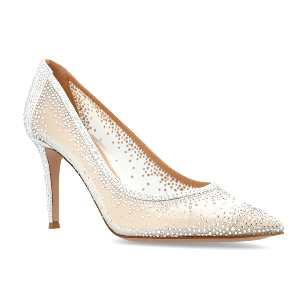 Gianvito Rossi Dame Sko Hvit 38 EU - side b