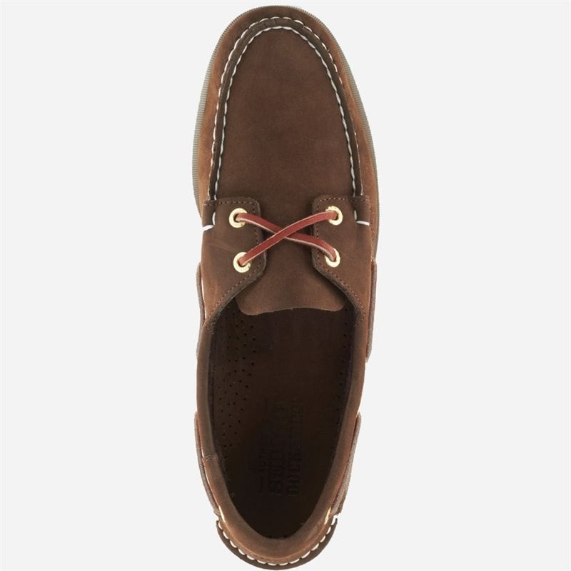 Sebago Docksides Portland Dark Brown Nubuck - side b