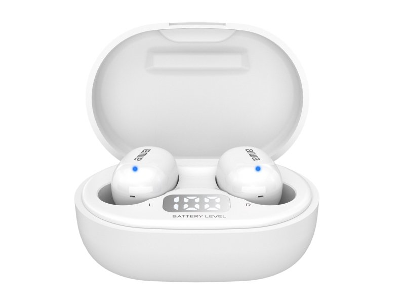 Aiwa Ebtw-150Wt, Trådløs, Calls/Music, 20 - 20000 Hz, Hodesett, Hvit