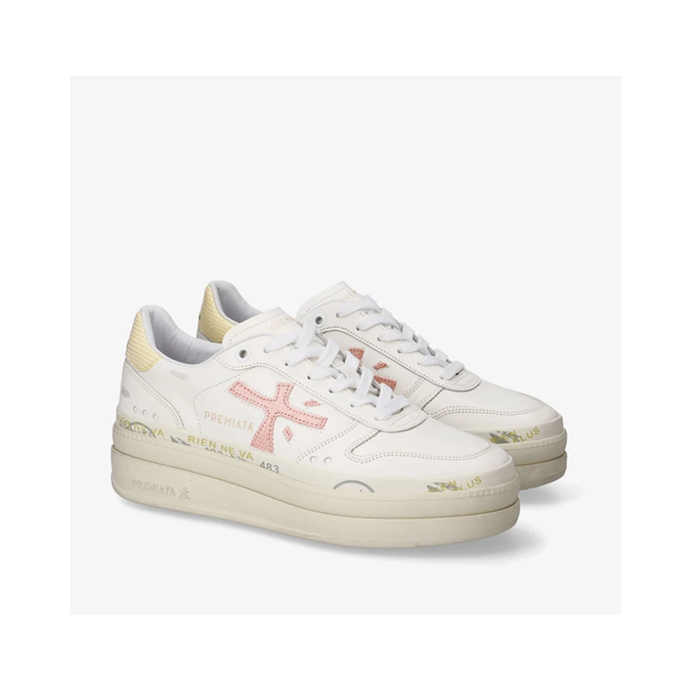 Premiata Dame Sko Hvit 38 EU, - side b