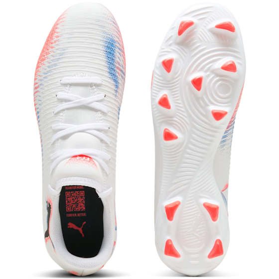 Puma Future 8 Play FG/AG Dame Puma White/Puma Black/Glowing Red 40.5 - side b