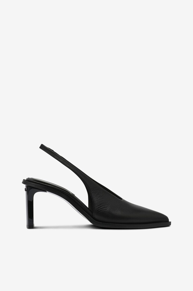 Calvin Klein Pumps Heel Slingback Pump 70 Lth Svart - main photo