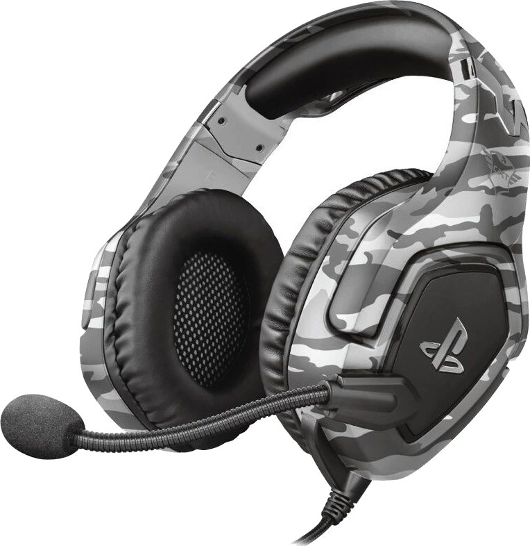 Trust Gxt 488 Forze Ps4/ps5 Gaming Headset Camo Grå