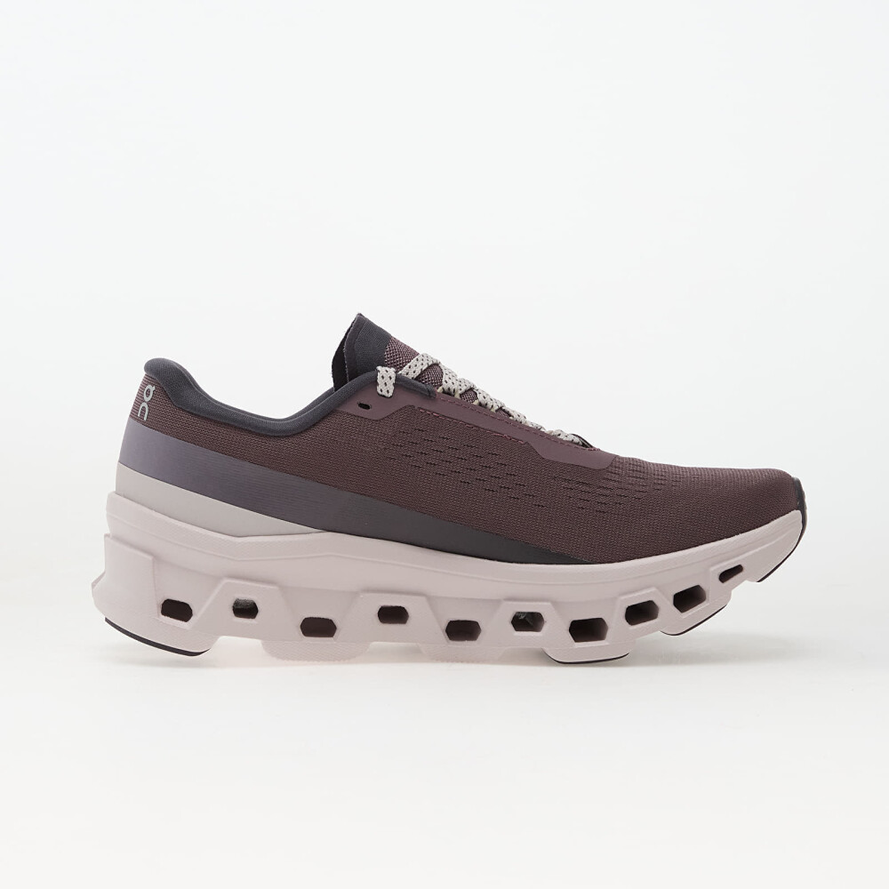 On Cloudmonster 1   Burgundy   37 - side b