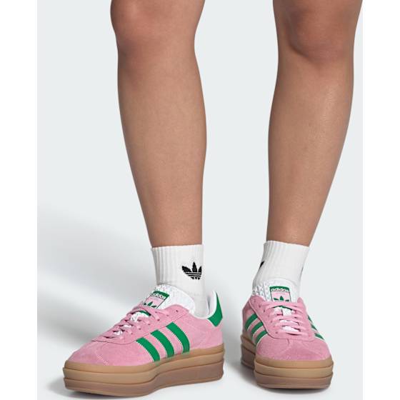 Adidas Gazelle Bold Dame True Pink/Green/Cloud White 40 - side b