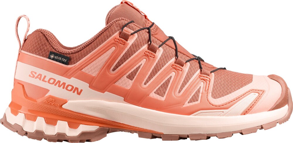 Salomon Women"s Xa Pro 3d V9 Gore tex Pecan Brown / Nectarine / Almond Cream 39 1/3 - main photo