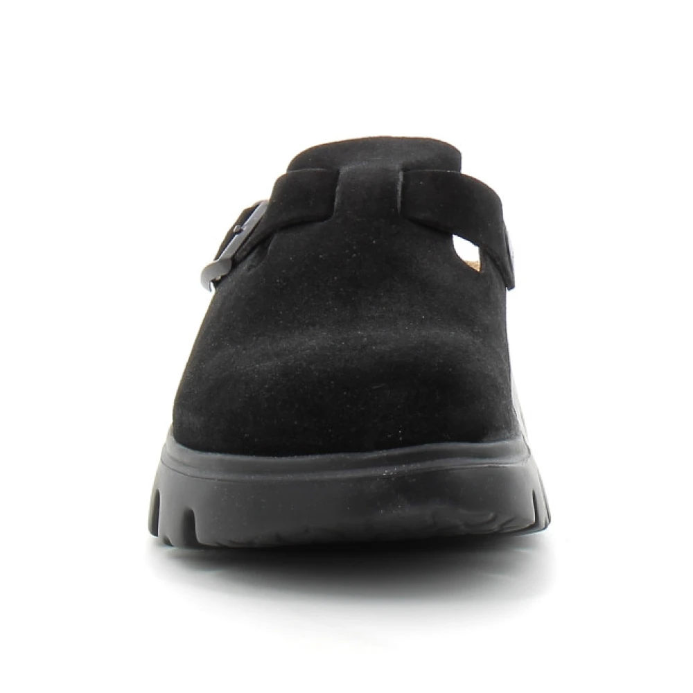 Birkenstock Dame Sko Svart 38 EU, - side a