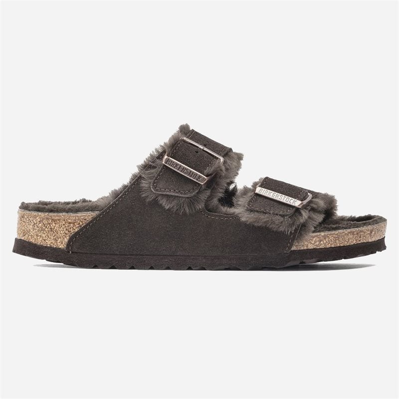 Birkenstock Arizona Shearling Suede Leather/Fur Mocha - main photo
