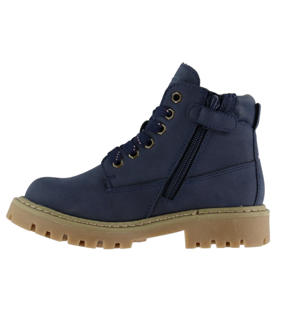 Tommy Hilfiger Tommy Hilfiger Lace Up Booties Faux Nubuck/Leather - Blue - 36/23CM - side a