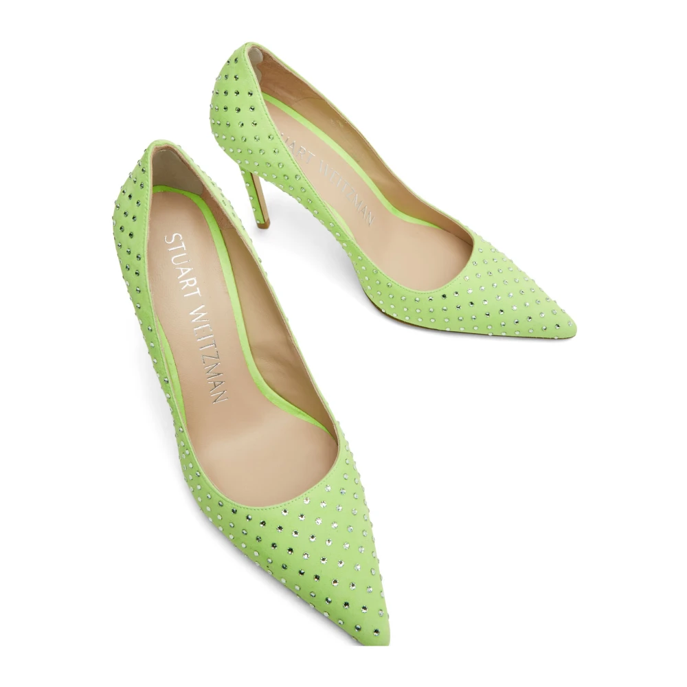 Stuart Weitzman Dame Sko Grønn 36 EU, - side b