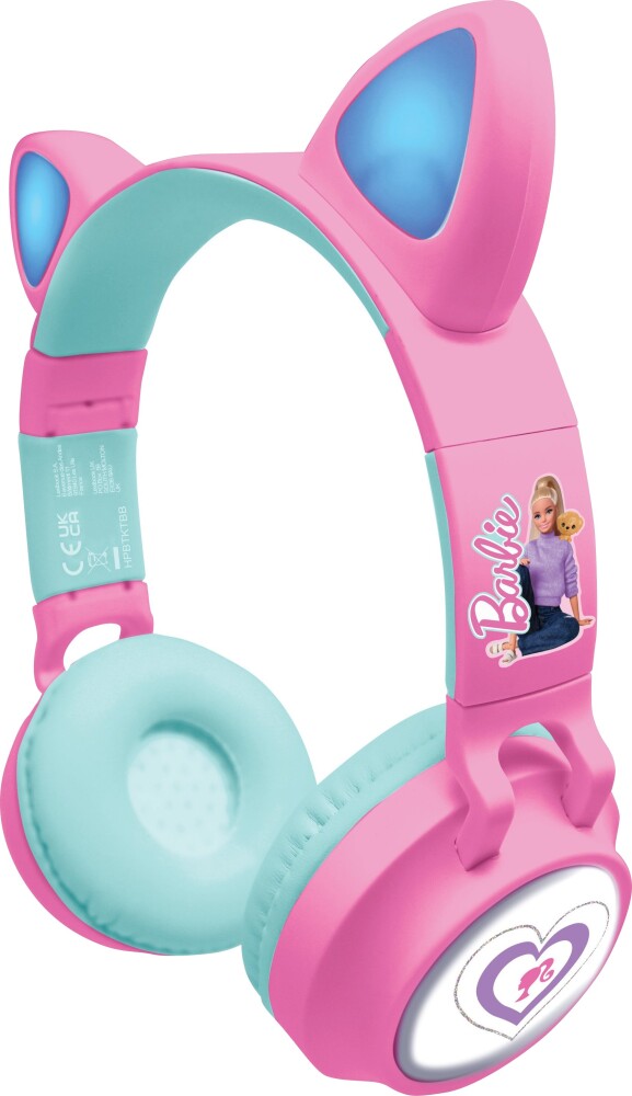 Lexibook - Barbie Bluetooth headphones with light (HPBTKTBB)