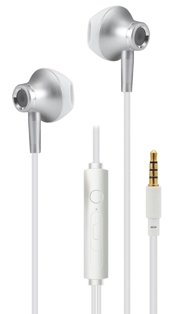 2GO In-Ear Stereo-Headset "Deluxe" - silber