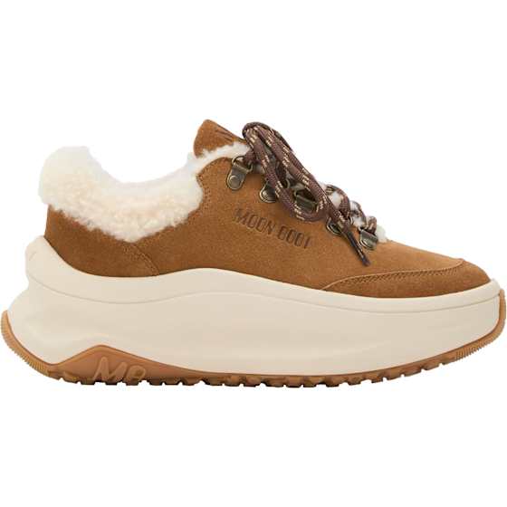 Moon Boot Moon247 City Shearling Sneakers Dame Cognac 38 - side a