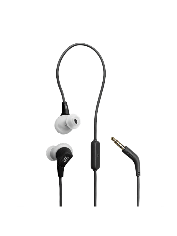 JBL Endurance Run 3 Wired In Ear Headphones Black and Grey