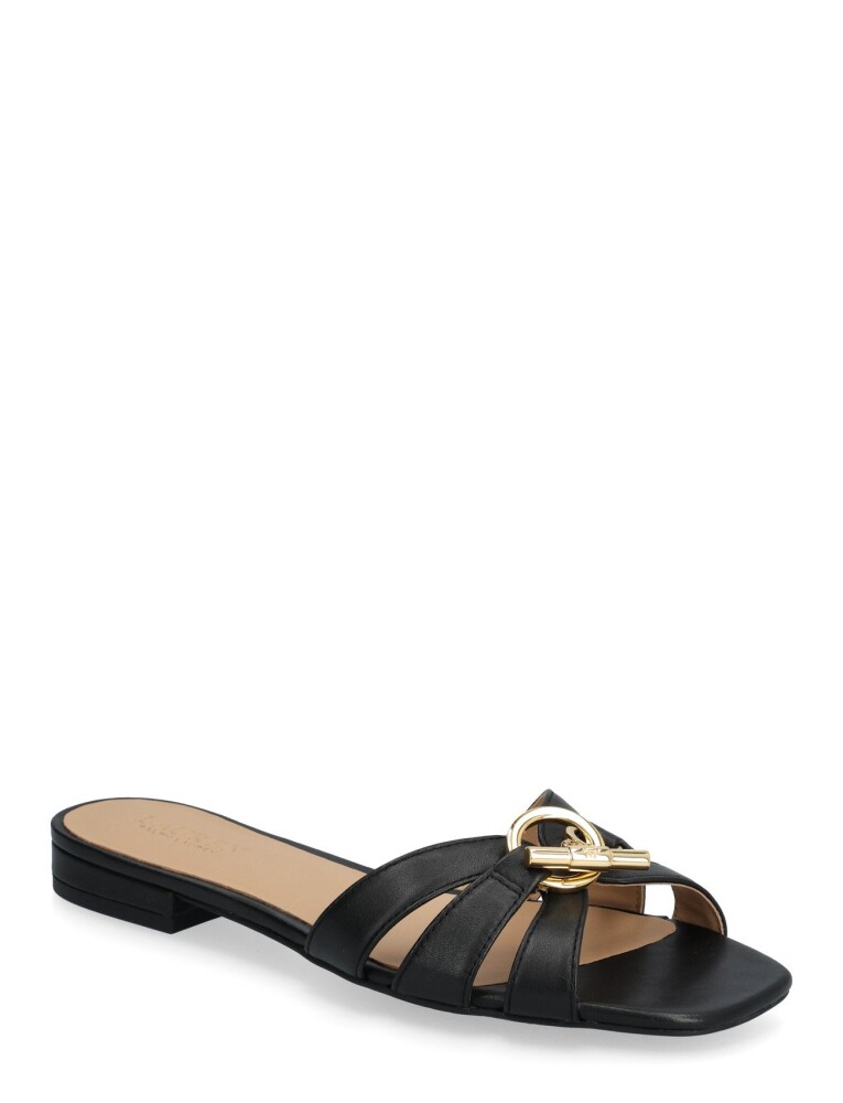 Lauren Ralph Lauren Blaike Nappa Leather Slide Sandal   Black   42 - main photo