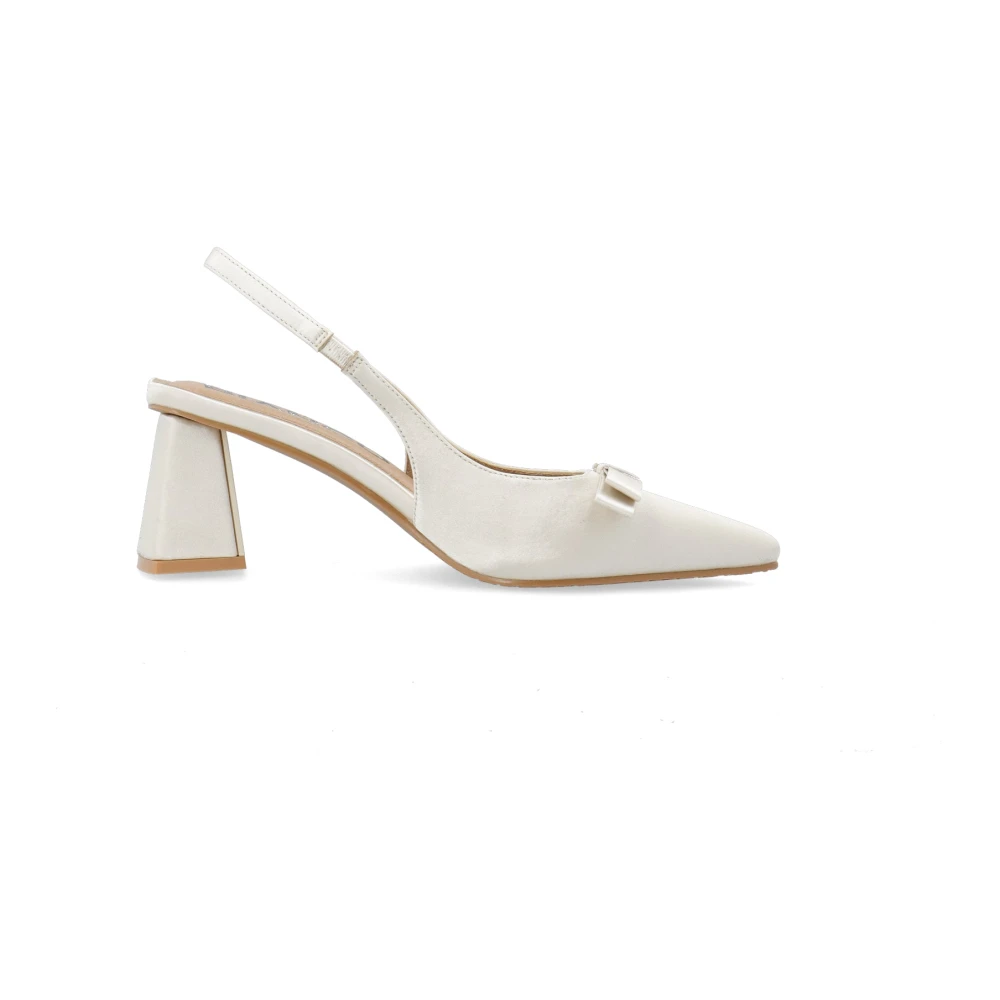 Bianco   Sandaletter biaMaralyn Bow Slingback Satin   Hvit - side b