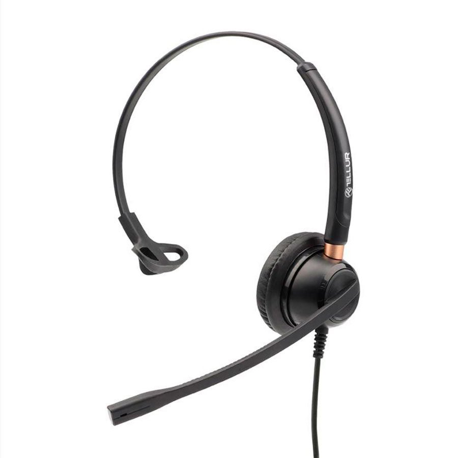 Hodetelefoner Tellur Voice 510N Monoaural Usb Svart