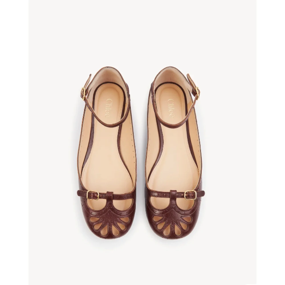 Chloé Dame Sko Rød 37 EU, - side b