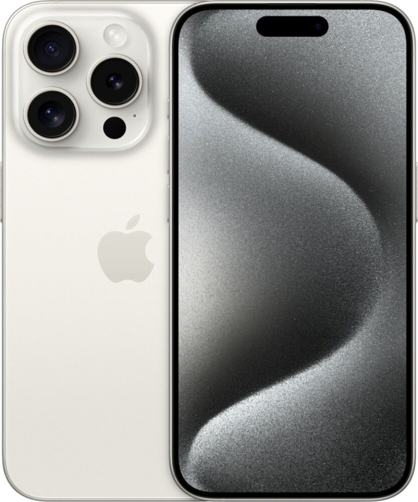 Apple iPhone 15 Pro 128GB Hvit Titanium 5G Smarttelefon » Best