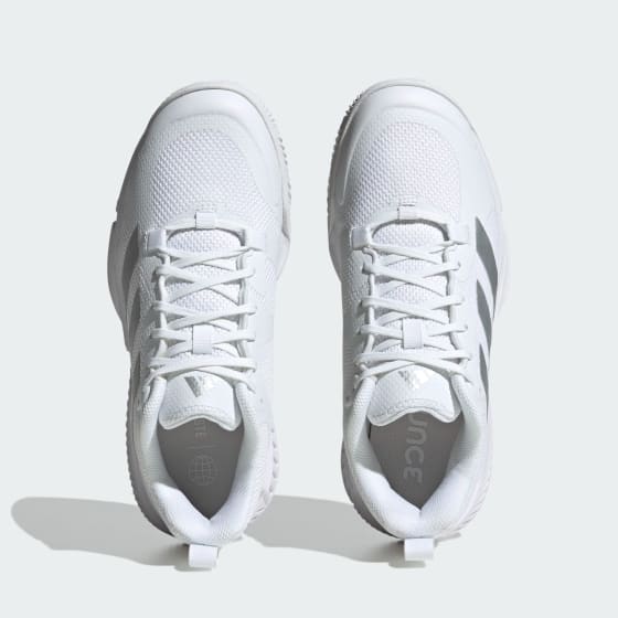 Adidas Court Team Bounce 2.0 Dame Cloud White/Silver Metallic/Grey One 42 2/3 - side b