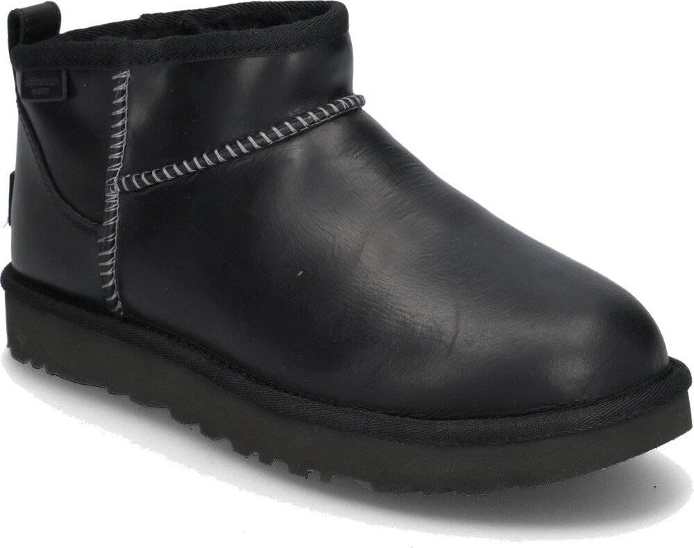 UGG W Classic Ultra Mini Lthr Regen - Black - 39 - main photo