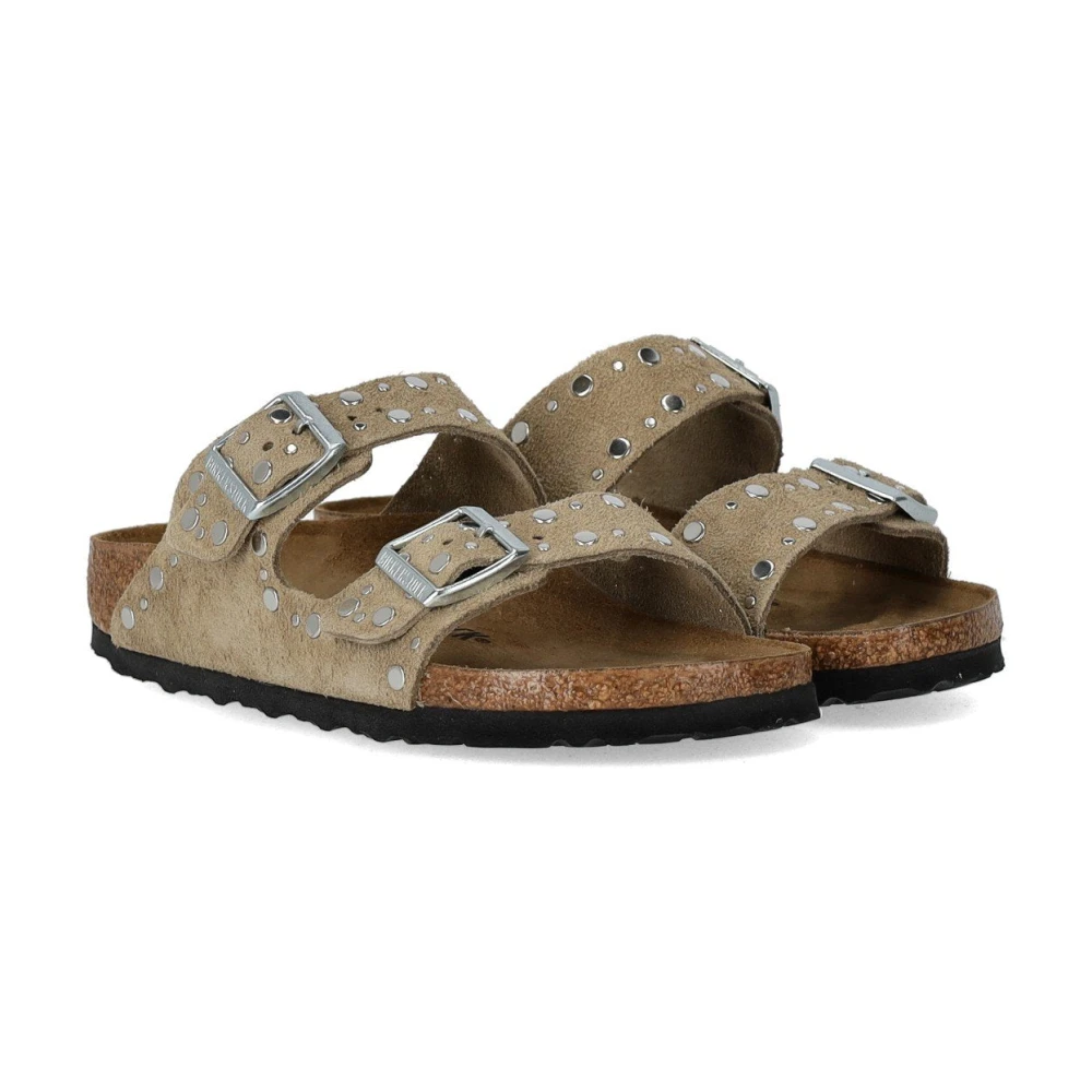 Birkenstock Sandaler Arizona Rivet Leve Taupe Beige - side a