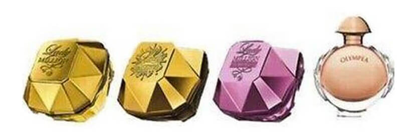 Paco Rabanne 5-teiliges Mini Set Für Damen – Praktisches Parfum- Oder Make-up-Set