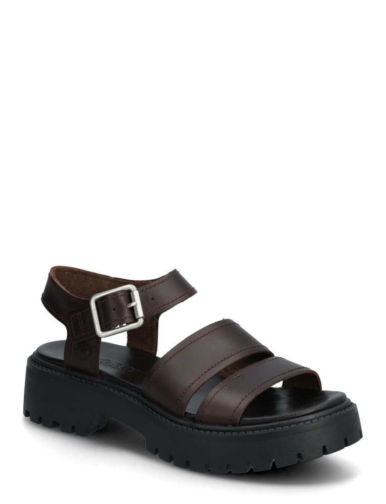 Timberland Stone Street Backstrap Sandal Dark Brown Full Grain   Black   38 - main photo