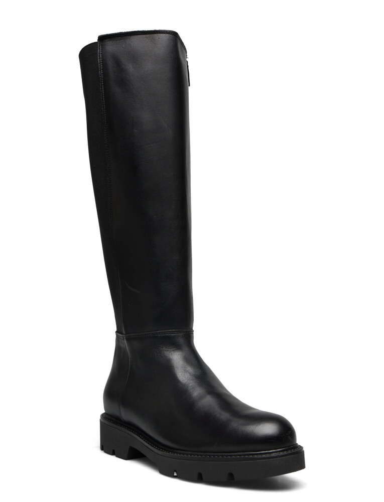 Bianco Biaothilia Knee High Elastic Boot Leather - Black - 37 - main photo