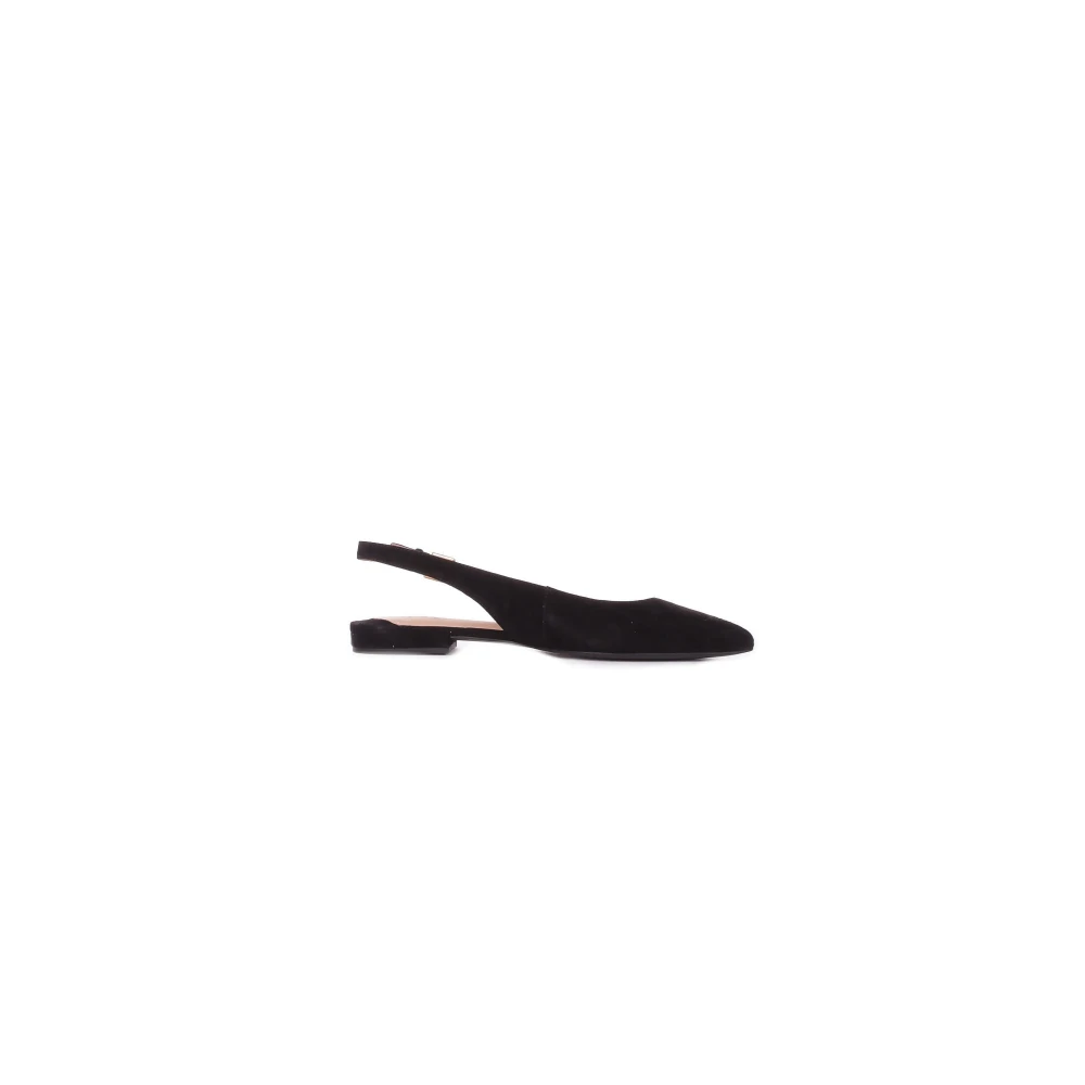 Lauren Ralph Lauren Londyn Suede Slingback Flat - Black - 39 - main photo