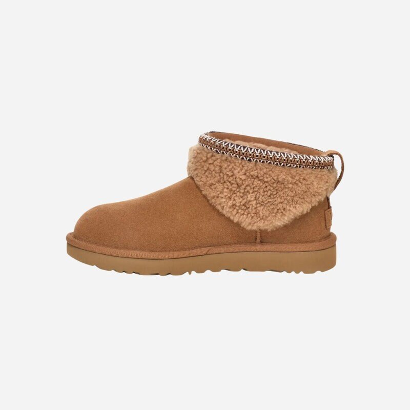 UGG Women's Classic Ultra Mini Maxi Curly Chestnut 40 - side b
