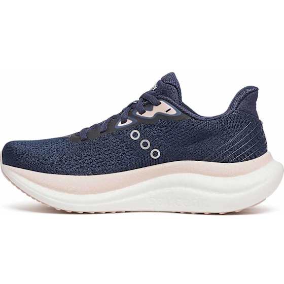 Saucony Women's Triumph 23 Navy/cameo 40 - side a