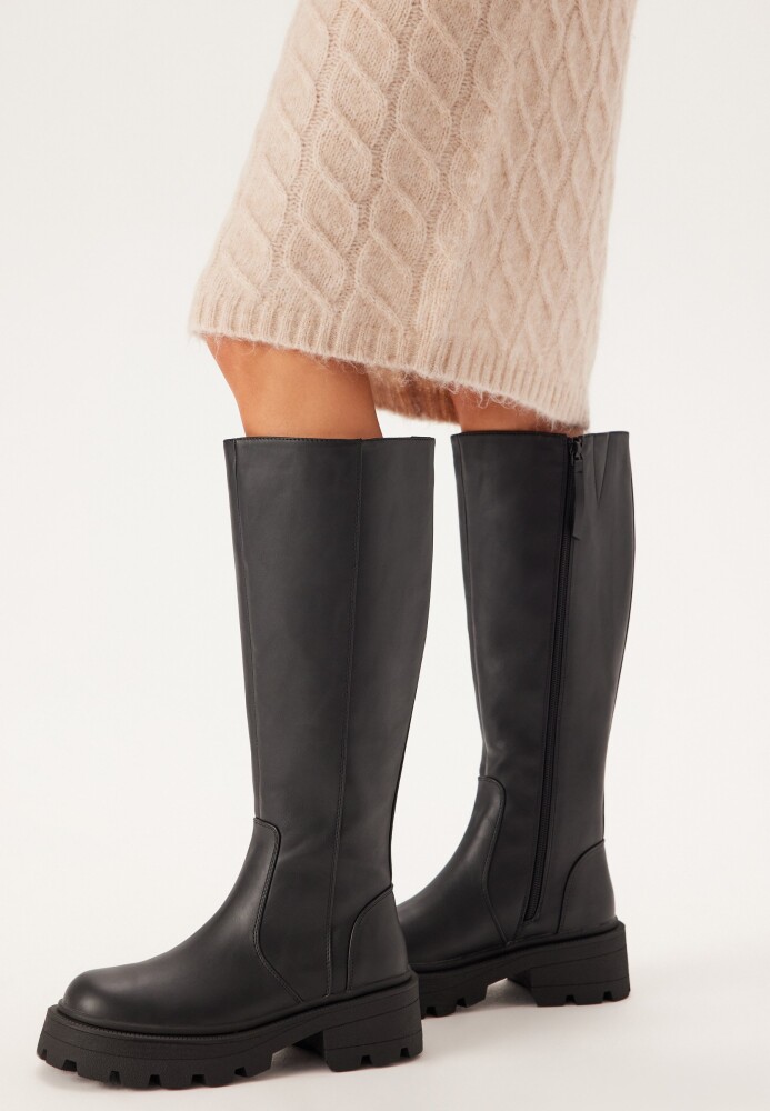 ONLY Onlbanyu-9 Pu High Chunky Boot Black 39 - side a
