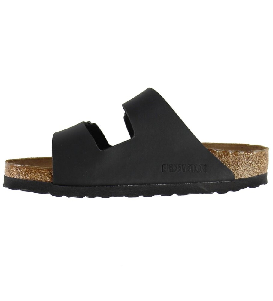Birkenstock Unisex Arizona Birkofloor 36, Black - side a