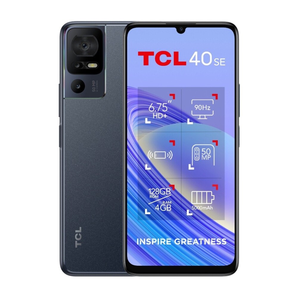 TCL 40SE 128GB Mørk Grå