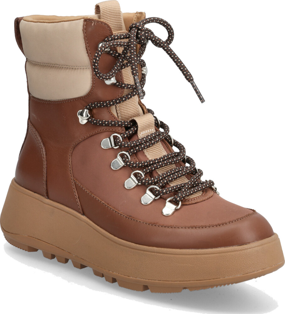 FitFlop F Mode W/Resistant Hiker Lace Flatform Ankle Boots   Brown   38 - main photo