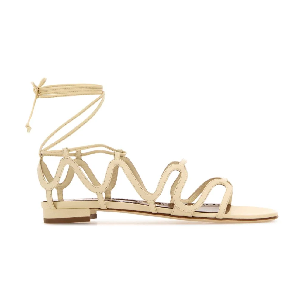 Manolo Blahnik Dame Sko Beige 37 EU, - main photo