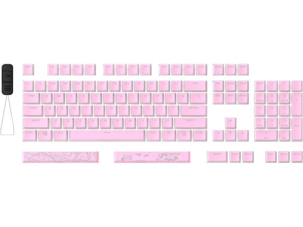 Hp Hyperx Pudding Keycaps 2 - Full Key Set - Pbt - Pink Us Layout ...