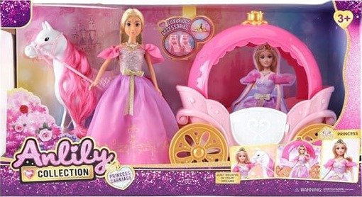 Masen Anlily Prinsessedukke Med Hest Og Lyserosa Karet » Best Pris på ...