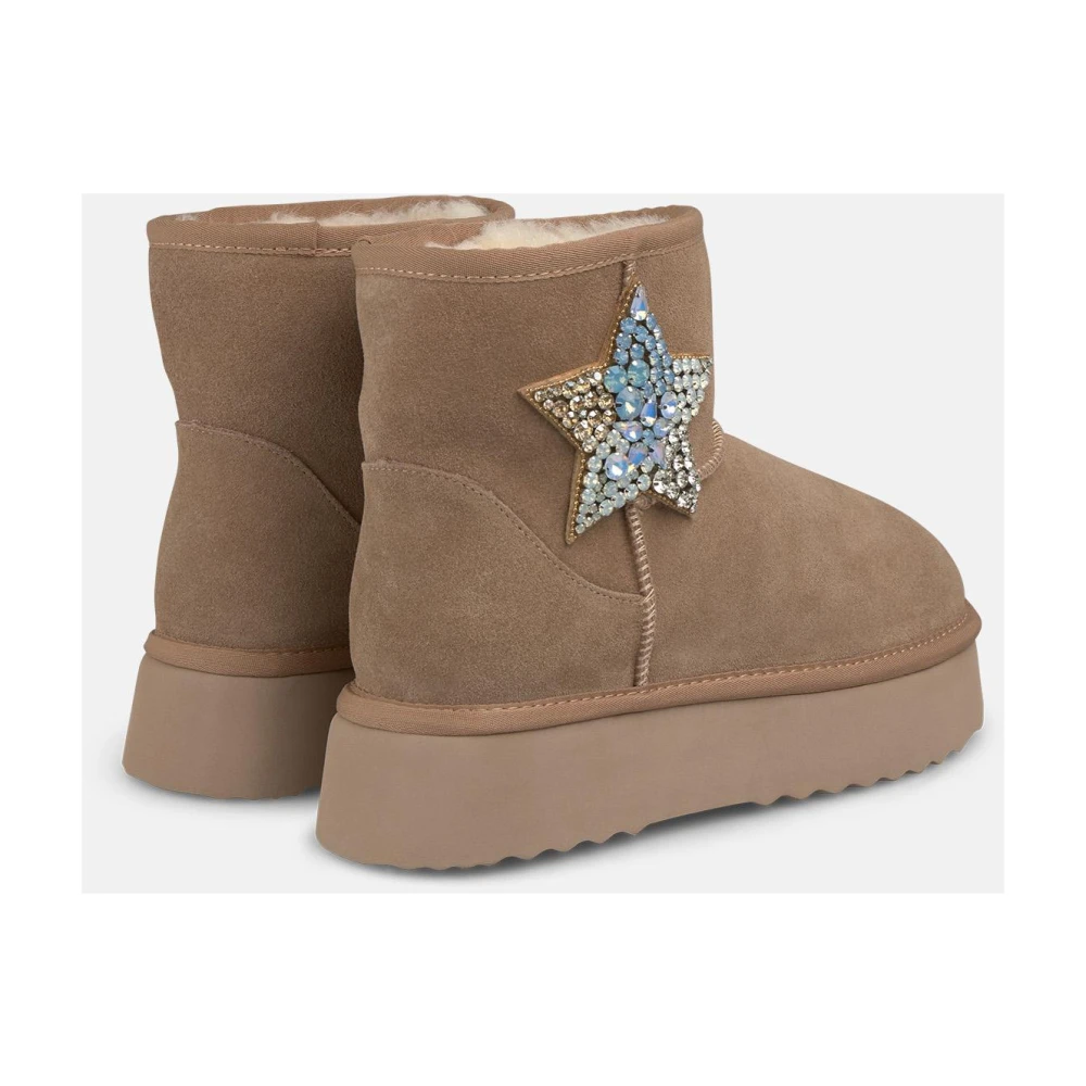 Alma EN Pena Dame Sko Beige 39 EU, - side a