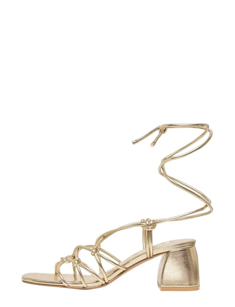 ONLY Onlavery 3 Pu Wrap Around Heeled Sandal Gold 40 - main photo