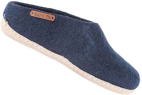 SHUS SHU`S Uldtøffel m. Læder Sål Blue   37 - main photo