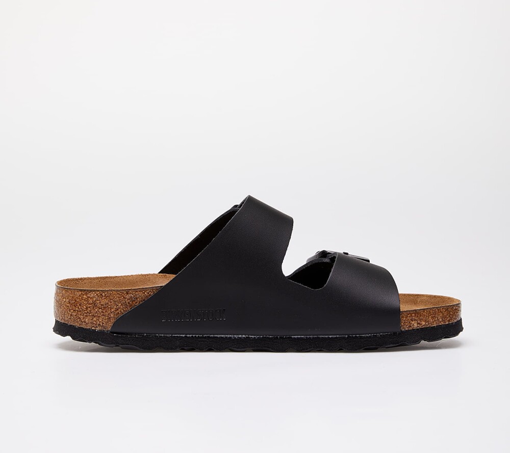 Birkenstock Women's Arizona Natural Leather Narrow 39, Black - side b