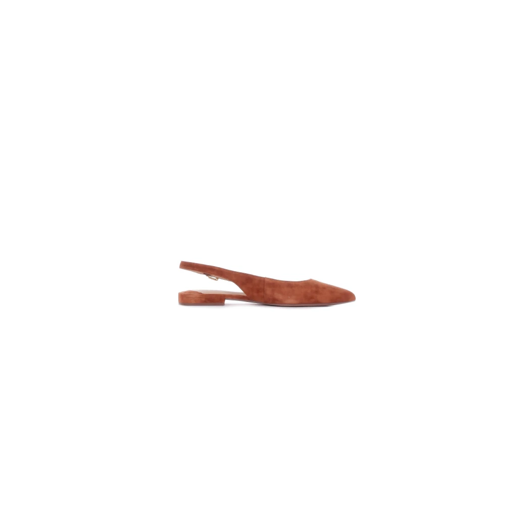 Lauren Ralph Lauren Londyn Suede Slingback Flat - Brown - 37 - side b