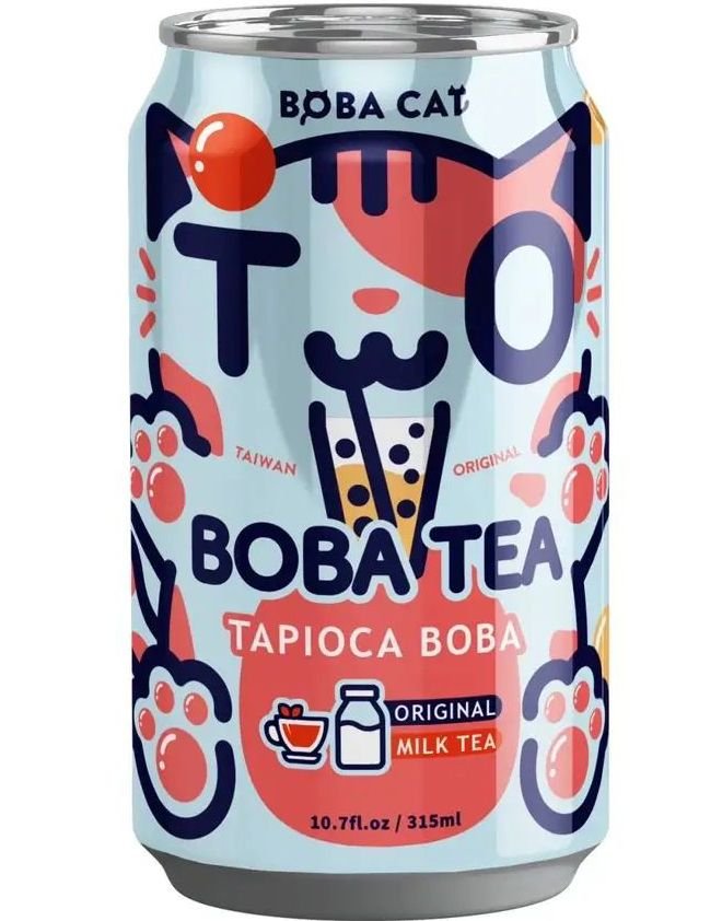 Boba Cat Original Milk Tea Popping Bubble/Boba Tea 315 ml Taiwan » Best ...