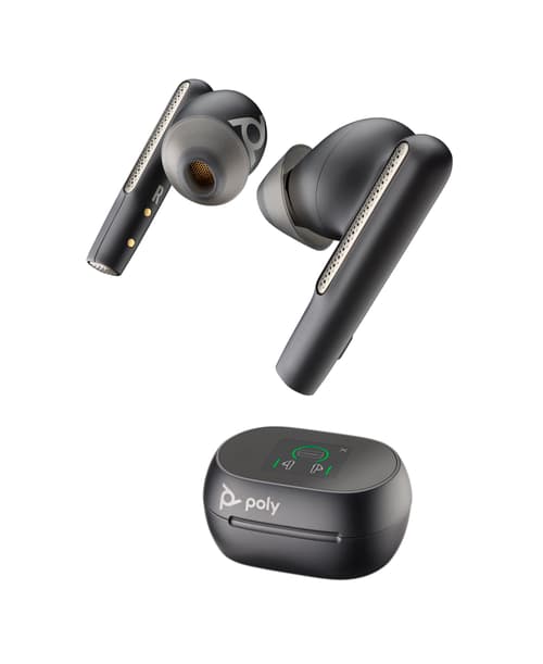 Poly Voyager Free 60+ True Wireless-hodetelefoner Usb-c Via Bluetooth-adapter Optimert For Uc Svart