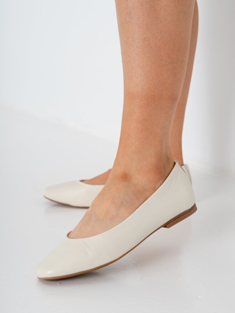 Roberto Rosso Trieste Ballerina Leather Beige 38 - main photo