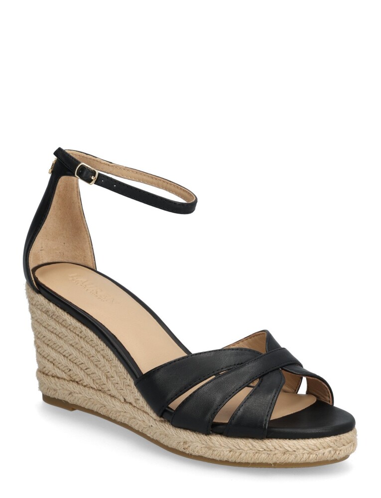 Lauren Ralph Lauren Nellie Nappa Leather Espadrille - Black - 38 - main photo