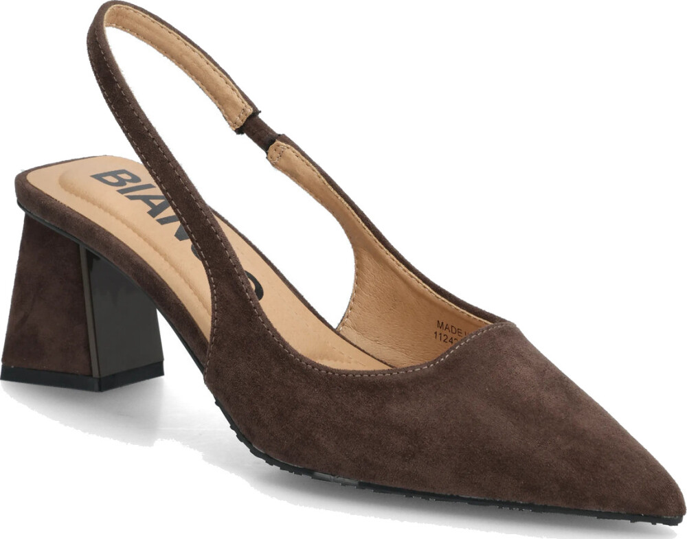 Bianco Biamaralyn Slingback Faux Suede - Brown - 36 - main photo